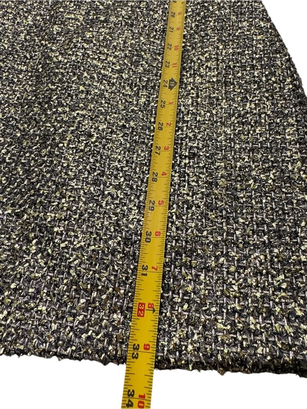 NWT! Amanda Uprichard Silk & Tweed Brantley Mini Dress – Black/Gold – Size Small - Picture 10 of 10